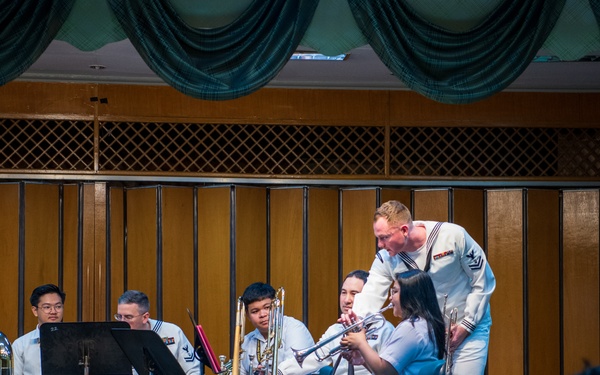 U.S. 7th Fleet Band visits the University of Santo Tomas Conservatory of Music