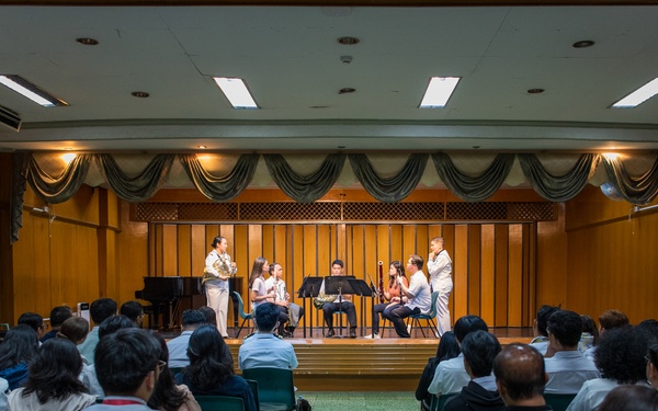 U.S. 7th Fleet Band visits the University of Santo Tomas Conservatory of Music