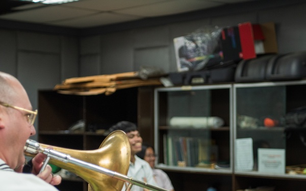 U.S. 7th Fleet Band visits the University of Santo Tomas Conservatory of Music