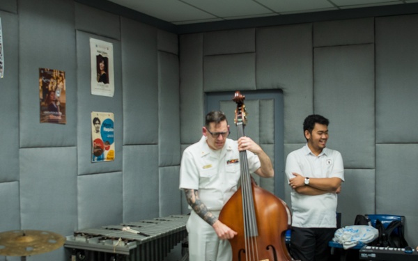 U.S. 7th Fleet Band visits the University of Santo Tomas Conservatory of Music