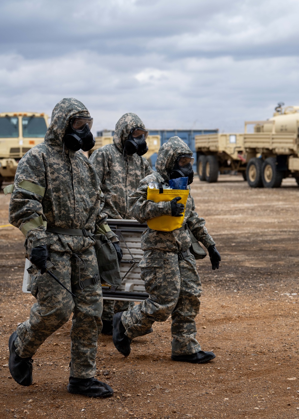 CBRN defense specialists conduct biological warfare exercise