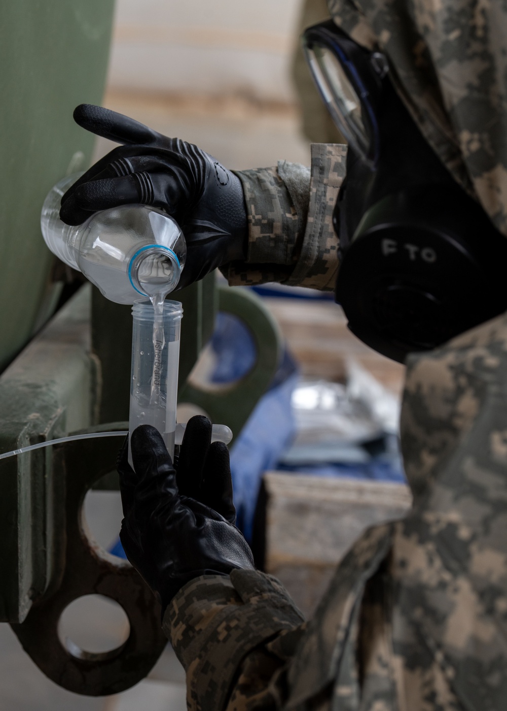 CBRN defense specialists conduct biological warfare exercise