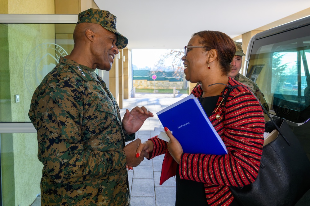 Ambassador Vernelle Trim FitzPatrick Visits U.S. Africa Command on March 3, 2025