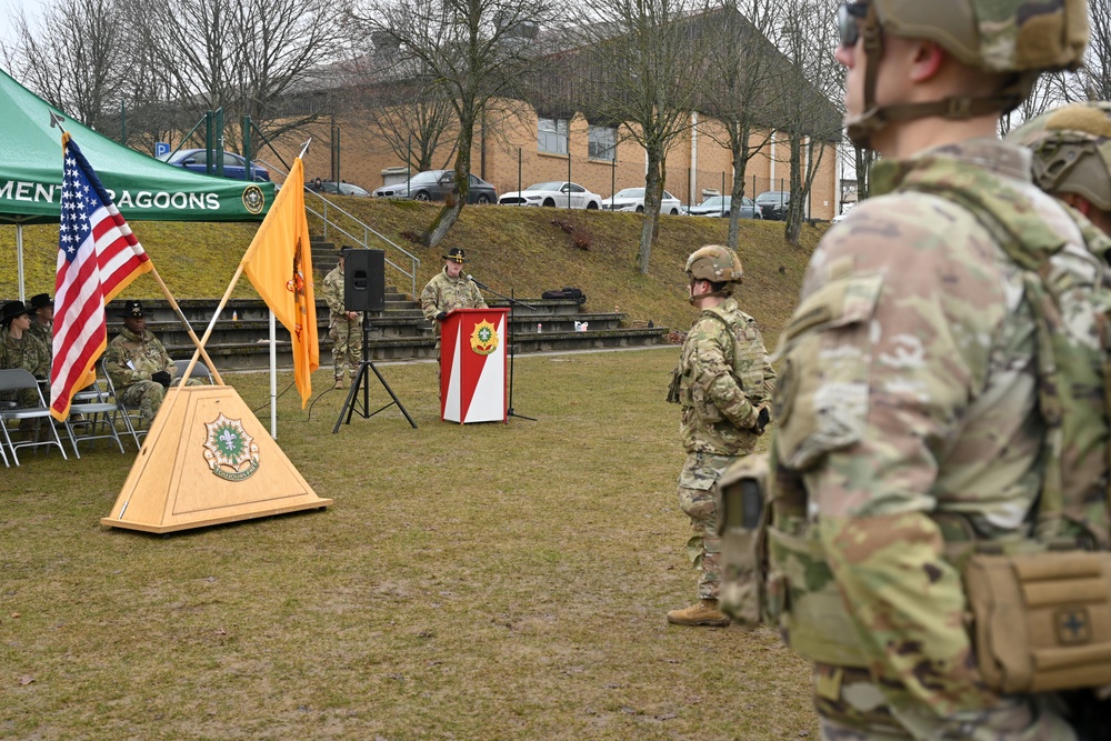 2nd Cavalry Regiment Battle Patch Ceremony