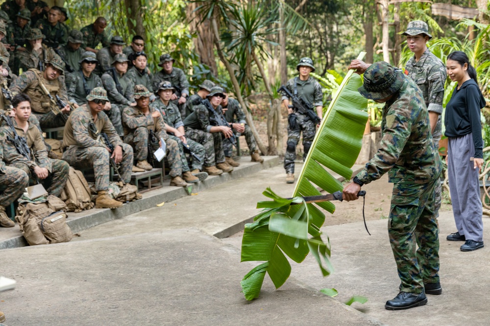 Cobra Gold 25: 1st LAR Bn. Marines, sailors learn jungle survival skills