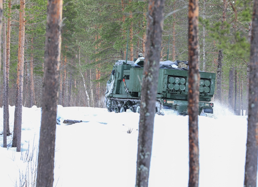 MLRS battalion conducts training with M270A2 launchers during exercise in Norway