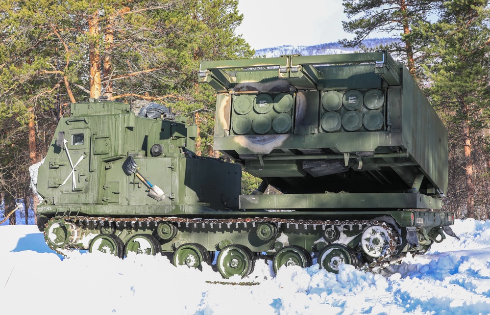 MLRS battalion conducts training with M270A2 launchers during exercise in Norway