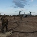 U.S. Marines with 2nd MAW receive first aircraft on a new expeditionary landing zone in the Bahamas