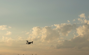 U.S. Marines with 2nd MAW receive first aircraft on a new expeditionary landing zone in the Bahamas