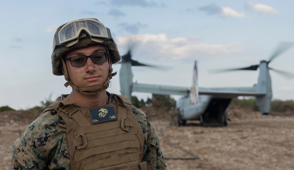 U.S. Marines with 2nd MAW receive first aircraft on a new expeditionary landing zone in the Bahamas