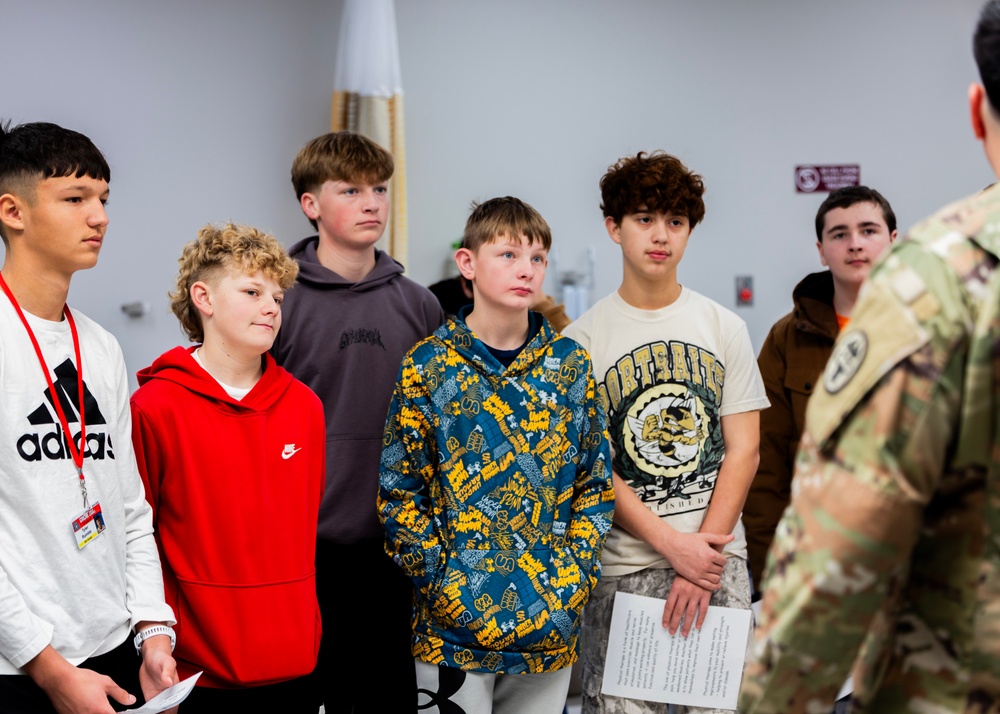 Cache Middle School's STEM program Tours Fort Sill