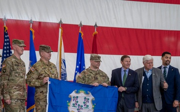 Joint send-off ceremony celebrates Connecticut Guardsmen as they prepare to deploy
