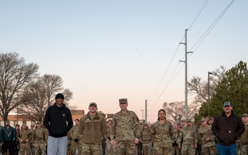 Col. David Wyrick Poses With Participants Before 2025 Norwegian Ruck March