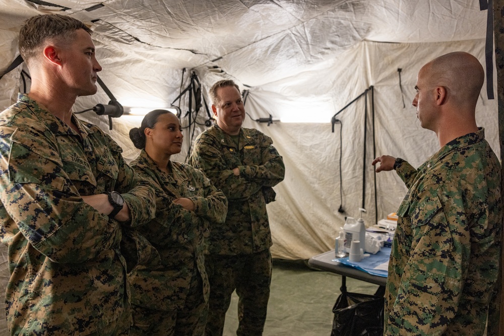 U.S. Marines and Sailors receive distinguished visitors in The Bahamas