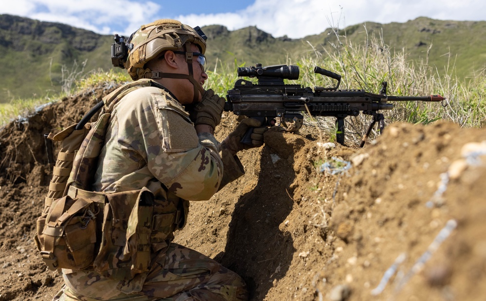 U.S. Army trains at USMC Range