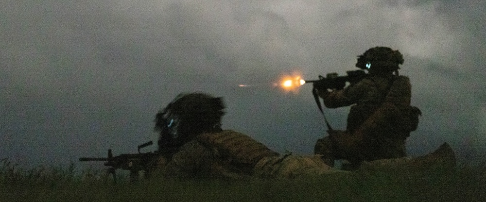 U.S. Army trains at USMC Range