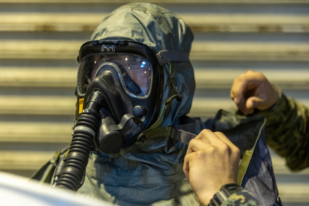 NAVAIR conducts CBRN training for Marines