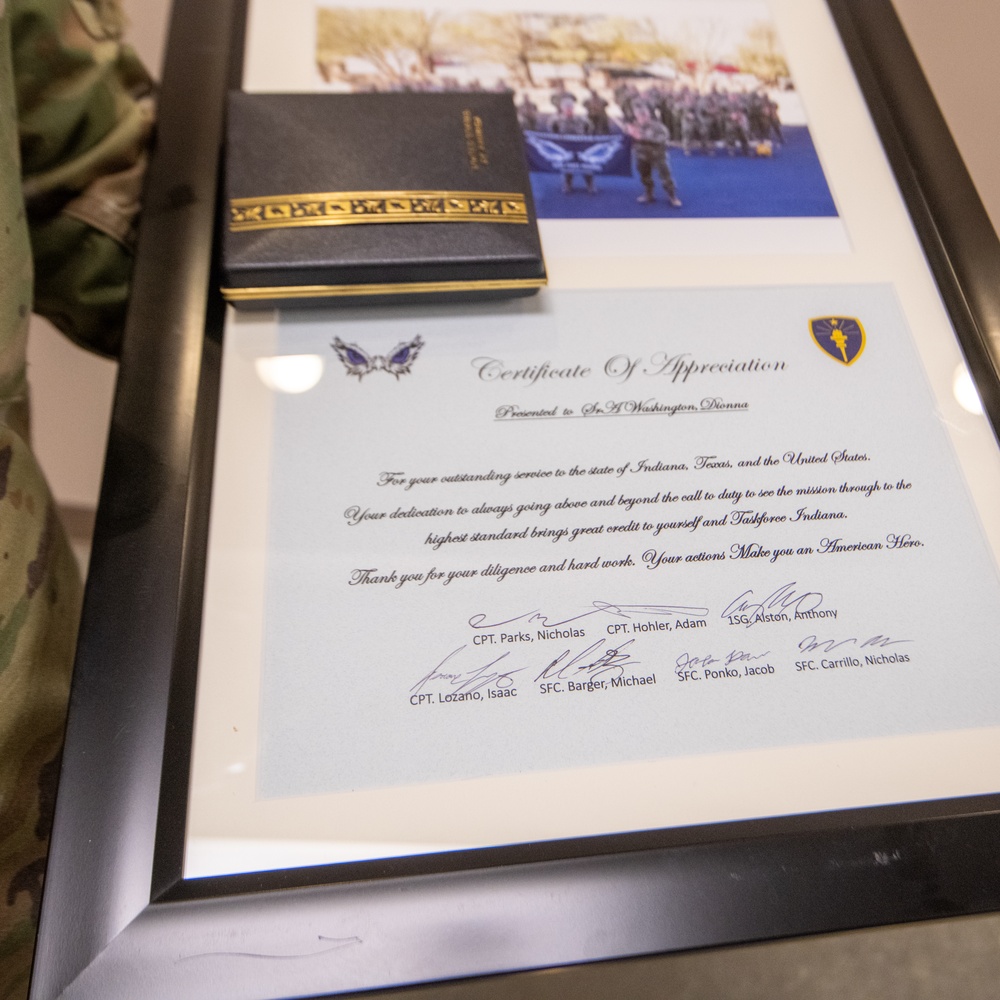 Leadership, Family Welcome Home Taskforce Indiana Airmen and Soldiers