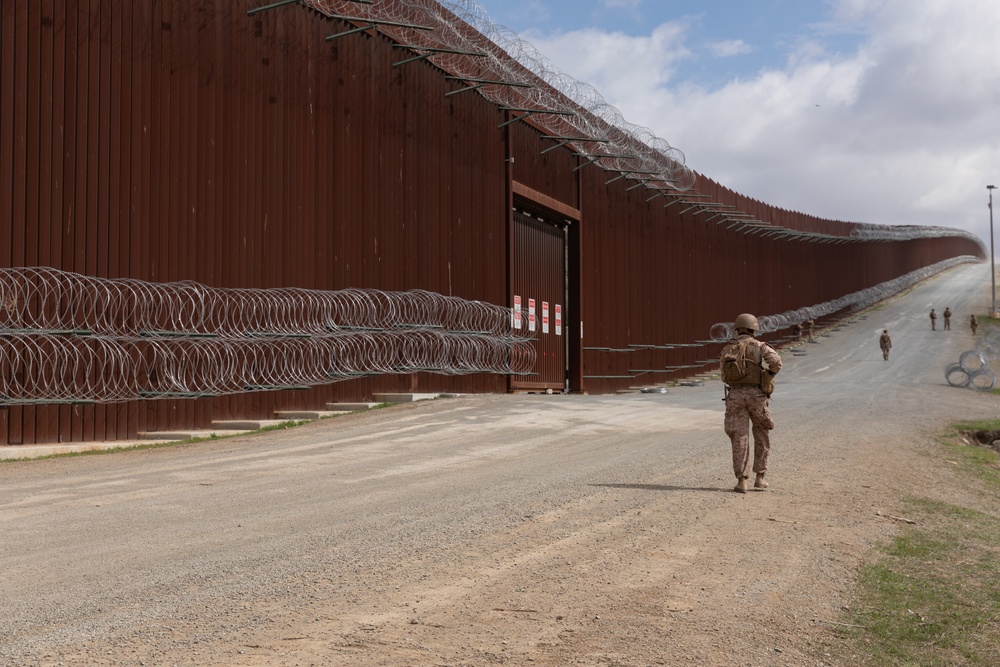 U.S. Marines support Southern Border Mission