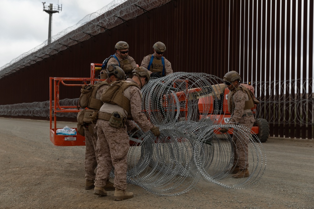 U.S. Marines support southern border mission