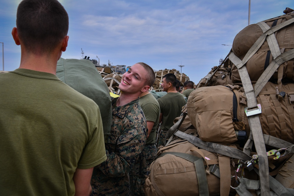 Marines arrive on the Korean Peninsula in support of Freedom Shield 25