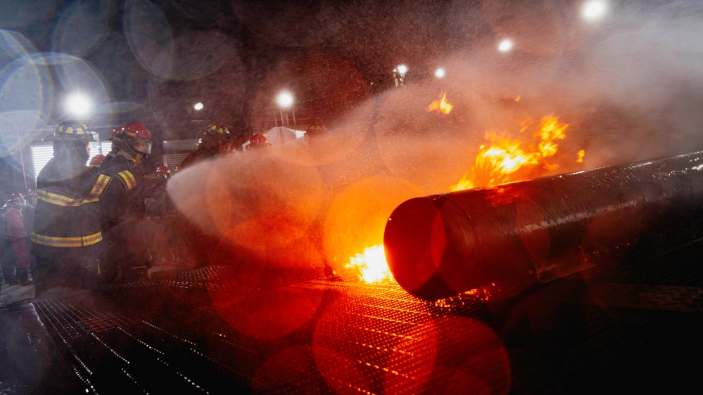 Sailors Conduct Firefighting Training at Surface Warfare School Command