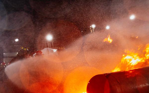 Sailors Conduct Firefighting Training at Surface Warfare School Command