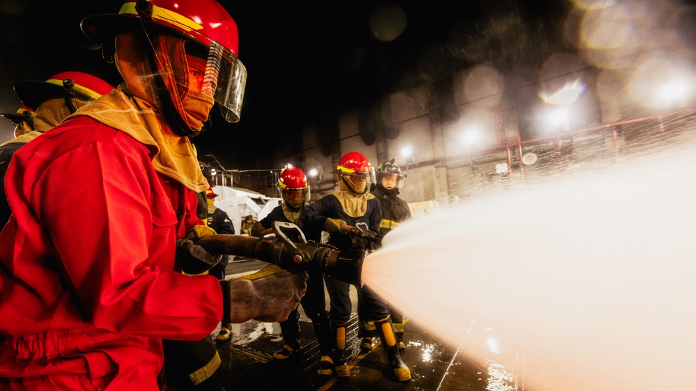 Sailors Conduct Firefighting Training at Surface Warfare School Command