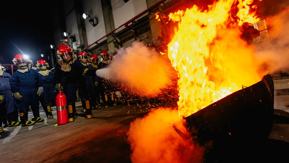 Sailors Conduct Firefighting Training at Surface Warfare School Command