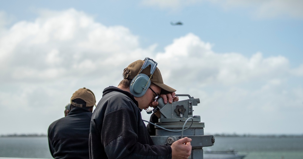 USS Somerset (LPD 25) gets underway in support of QUART 25.2