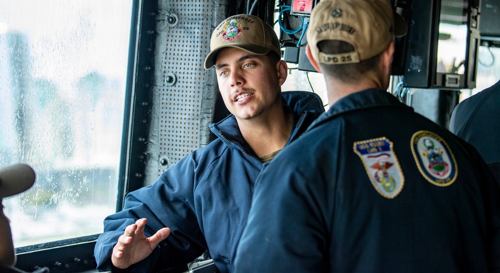 USS Somerset (LPD 25) gets underway in support of QUART 25.2