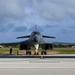 U.S. Air Force B-1B Lancers assigned to the 34th Expeditionary Bomb Squadron launch to support BTF 25-1 training mission