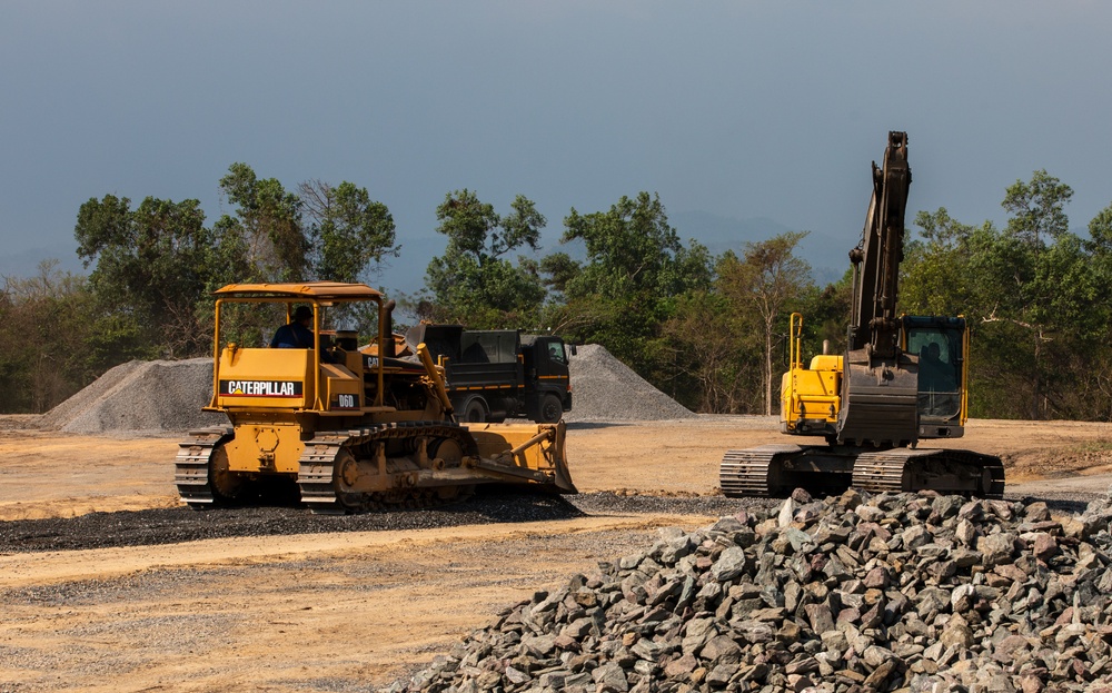 U.S. and Royal Thai Marines Build Roads and Partnerships During Cobra Gold