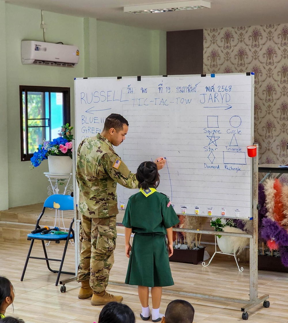 U.S. Army Soldiers Engage in Cultural Exchange and Education During Cobra Gold 25