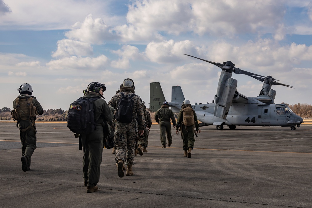 Iron Fist 25 | VMM-262 (Rein.) departs JGSDF Vice-Camp Takayubaru