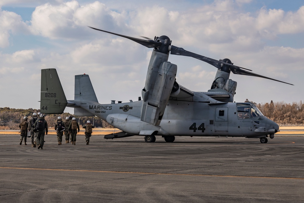 Iron Fist 25 | VMM-262 (Rein.) departs JGSDF Vice-Camp Takayubaru