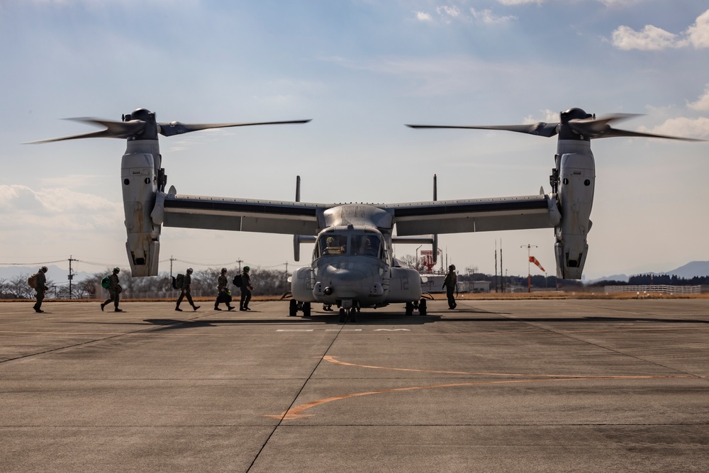 Iron Fist 25 | VMM-262 (Rein.) departs JGSDF Vice-Camp Takayubaru