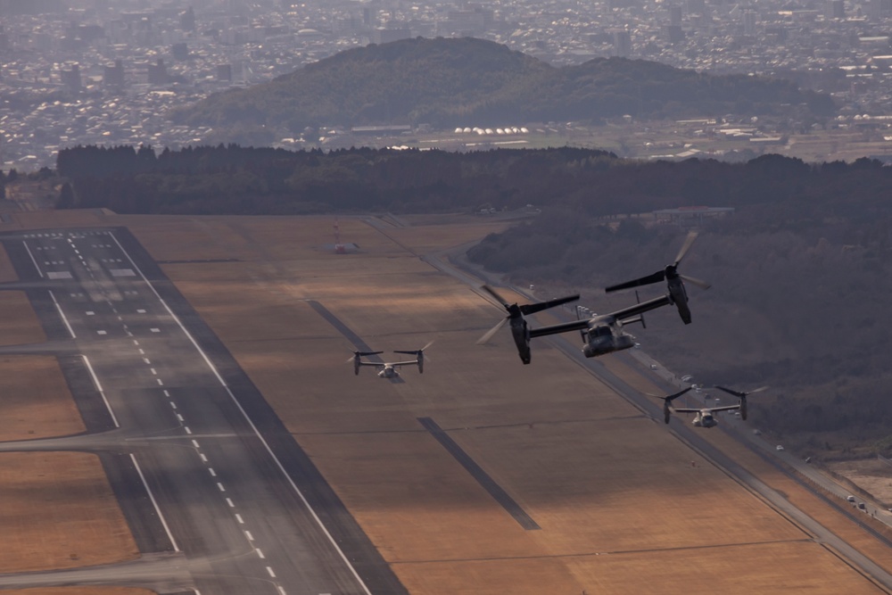 Iron Fist 25 | VMM-262 (Rein.) departs JGSDF Vice-Camp Takayubaru