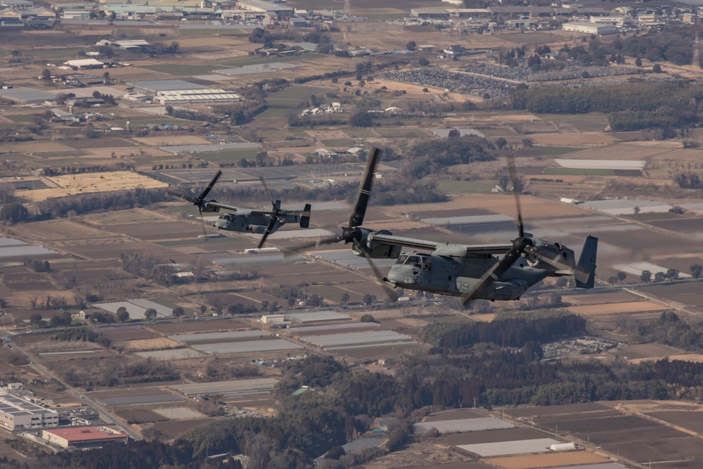 Iron Fist 25 | VMM-262 (Rein.) departs JGSDF Vice-Camp Takayubaru