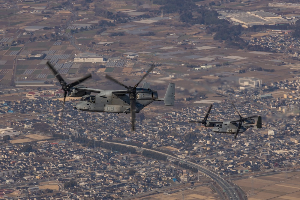 Iron Fist 25 | VMM-262 (Rein.) departs JGSDF Vice-Camp Takayubaru