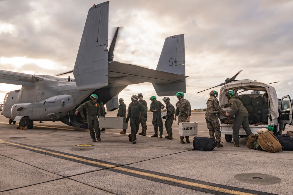 Iron Fist 25 | VMM-262 (Rein.) departs JGSDF Vice-Camp Takayubaru