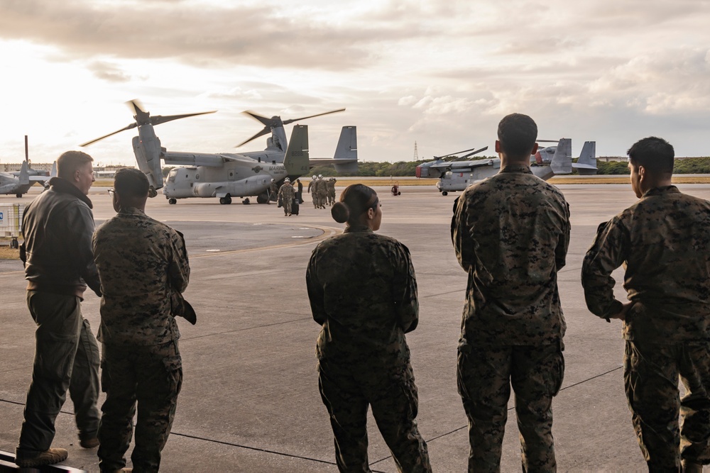 Iron Fist 25 | VMM-262 (Rein.) departs JGSDF Vice-Camp Takayubaru