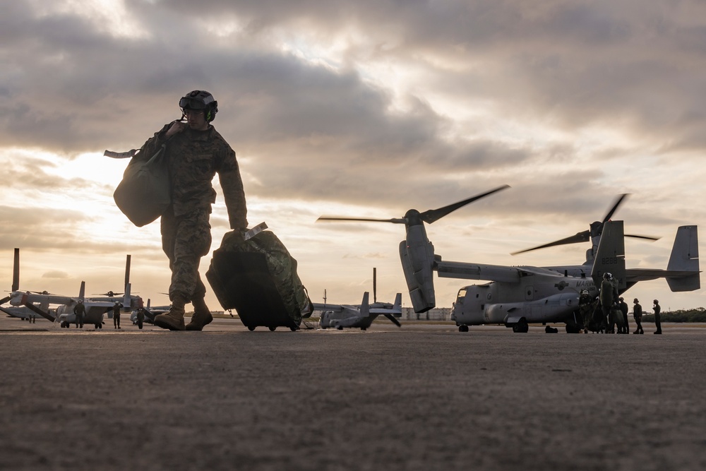 Iron Fist 25 | VMM-262 (Rein.) departs JGSDF Vice-Camp Takayubaru