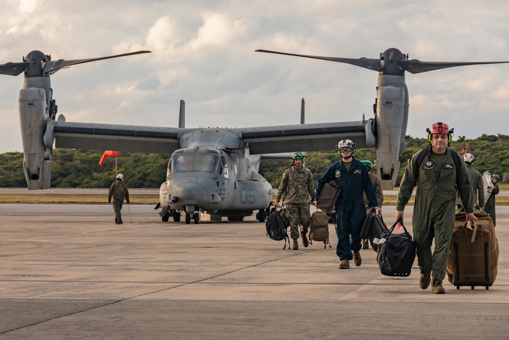 Iron Fist 25 | VMM-262 (Rein.) departs JGSDF Vice-Camp Takayubaru