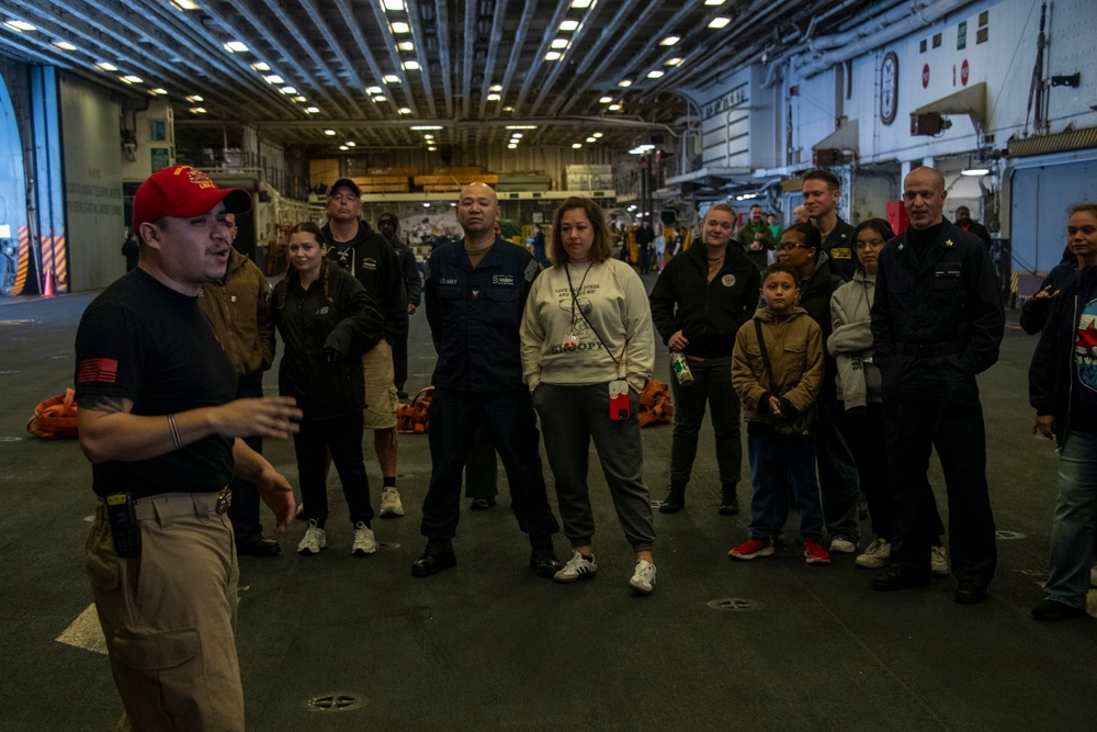 USS America (LHA6) Conducts Tiger Cruise Damage Control Training