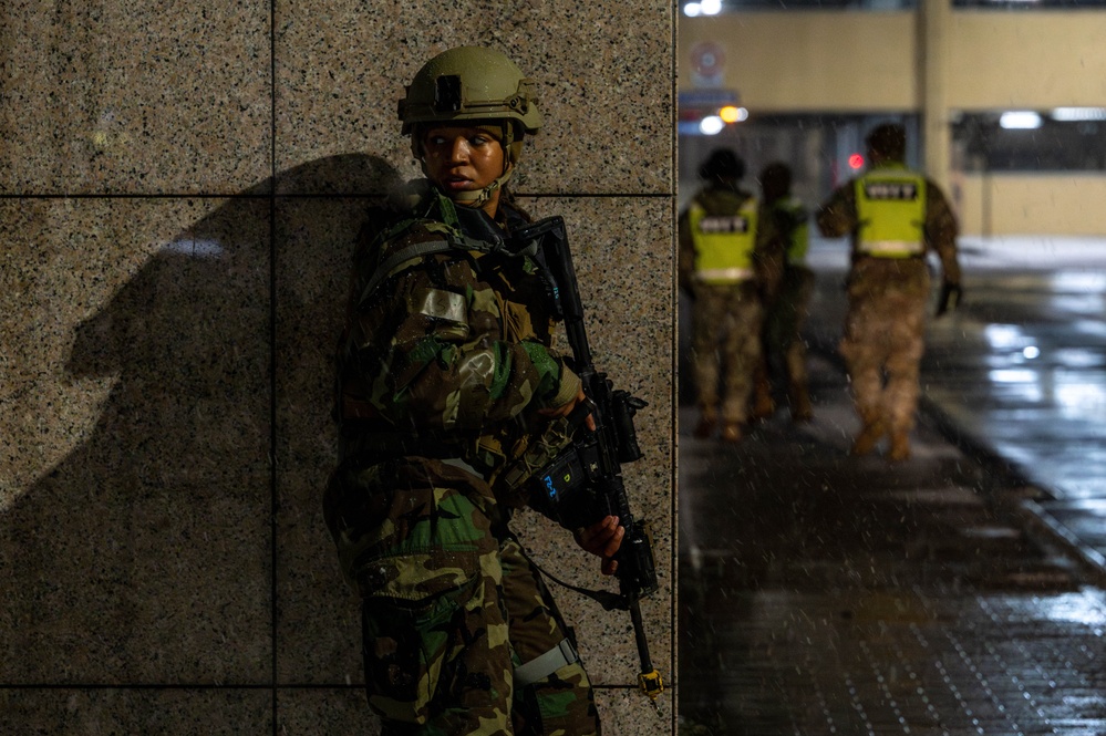 374 SFS responds to ground attack scenario during BM 25-2