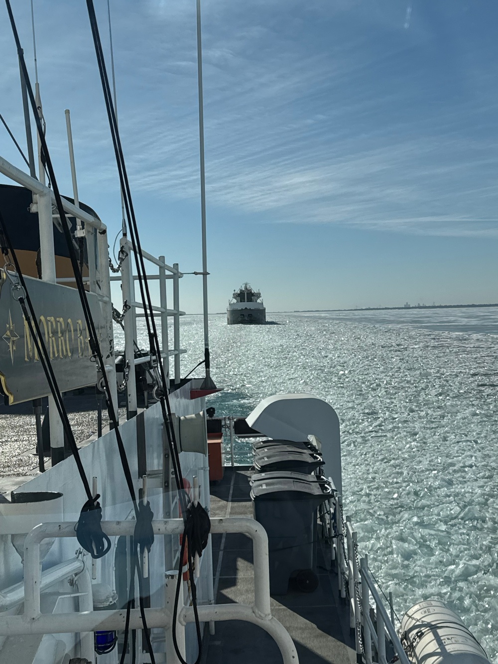 U.S. Coast Guard Cutter Morro Bay (WTGB 106) conducts Ice Breaking on Lake Erie