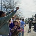U.S. Marines and Families of 10th Marine Regiment, 2d Marine Division, Celebrate Mardi Gras