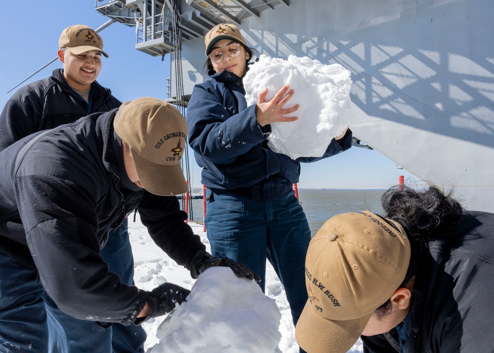 Daily Operations Aboard USS George H.W. Bush (CVN 77)
