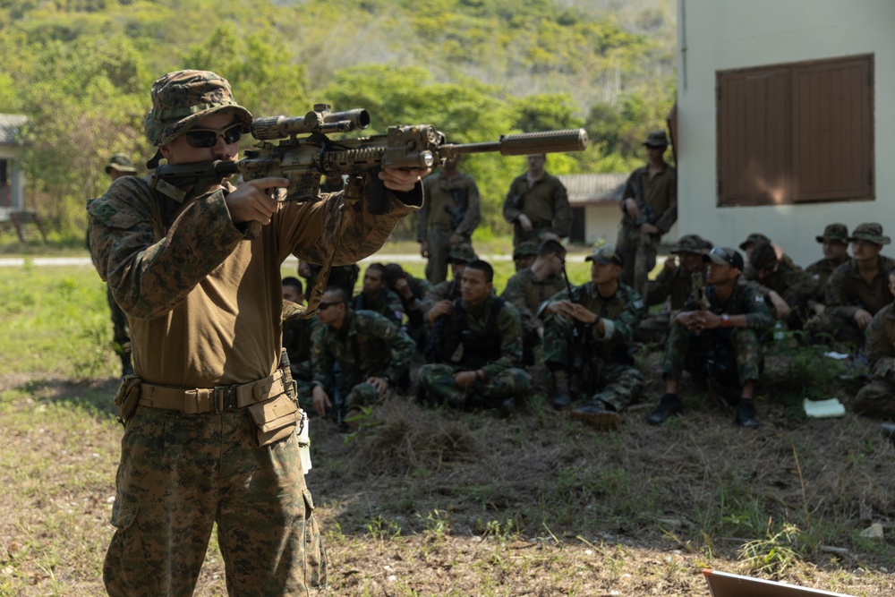 Cobra Gold 25: 1st LAR Bn. Marines teach CQB, cUAS classes